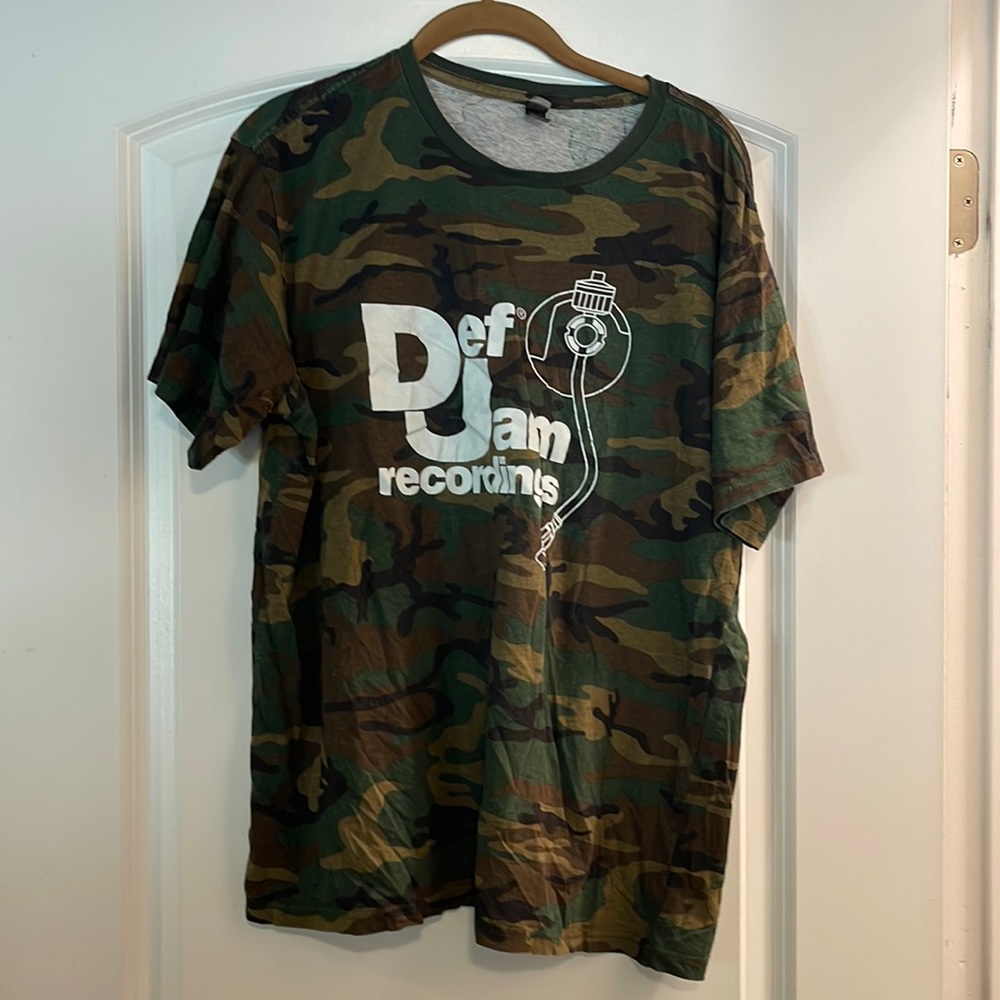 Def Jam Vintage large camouflage T-shirt
